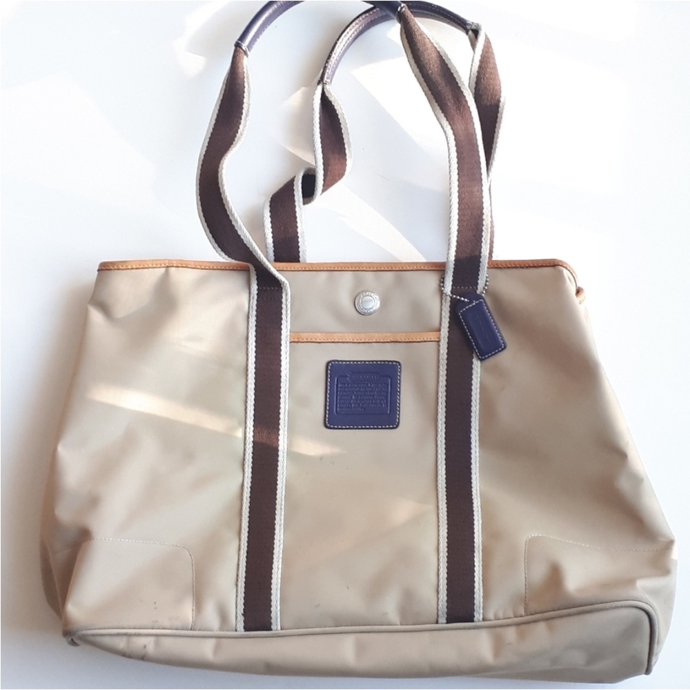 Nylon Coach Tote Bag